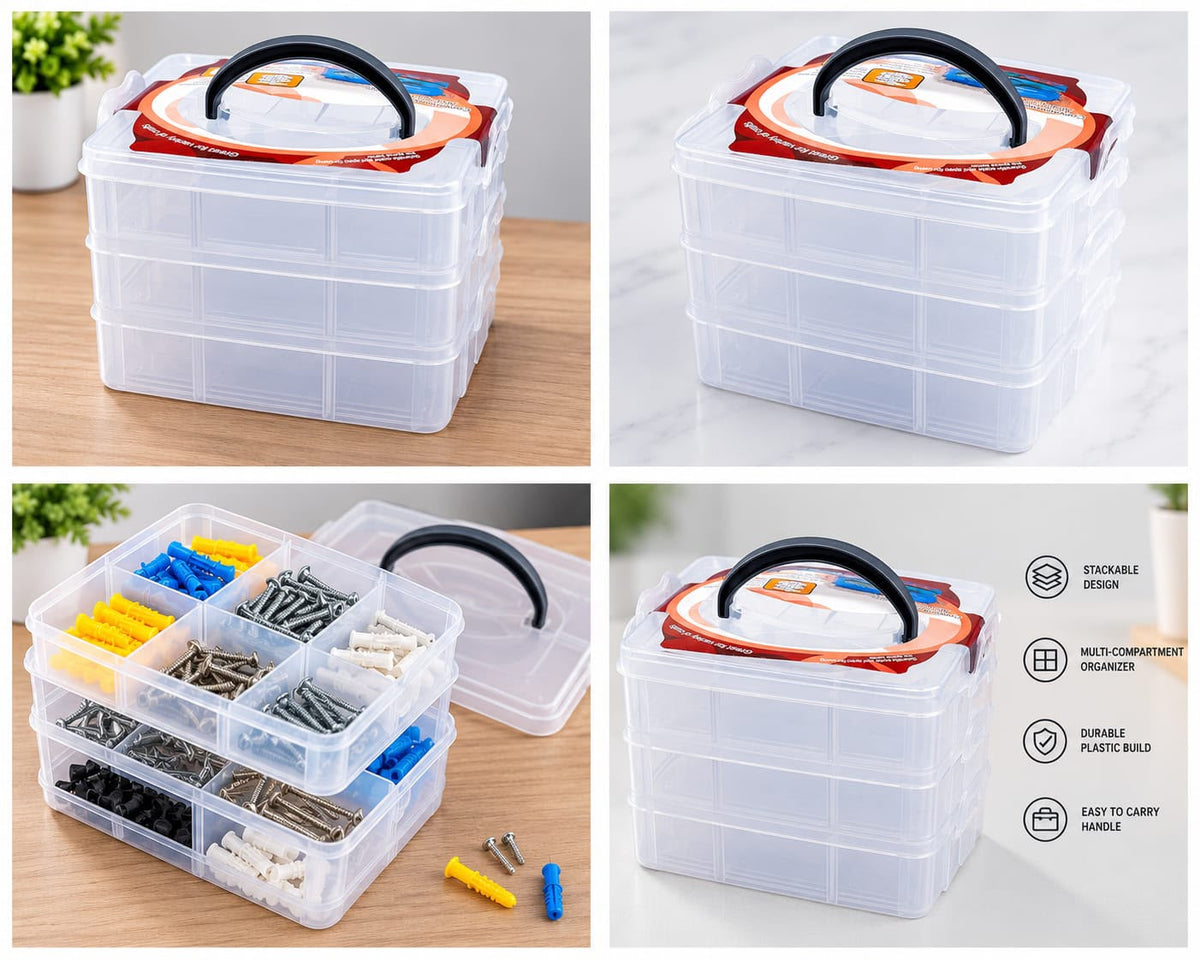 STACKABLE STORAGE BOX (3 LAYER)