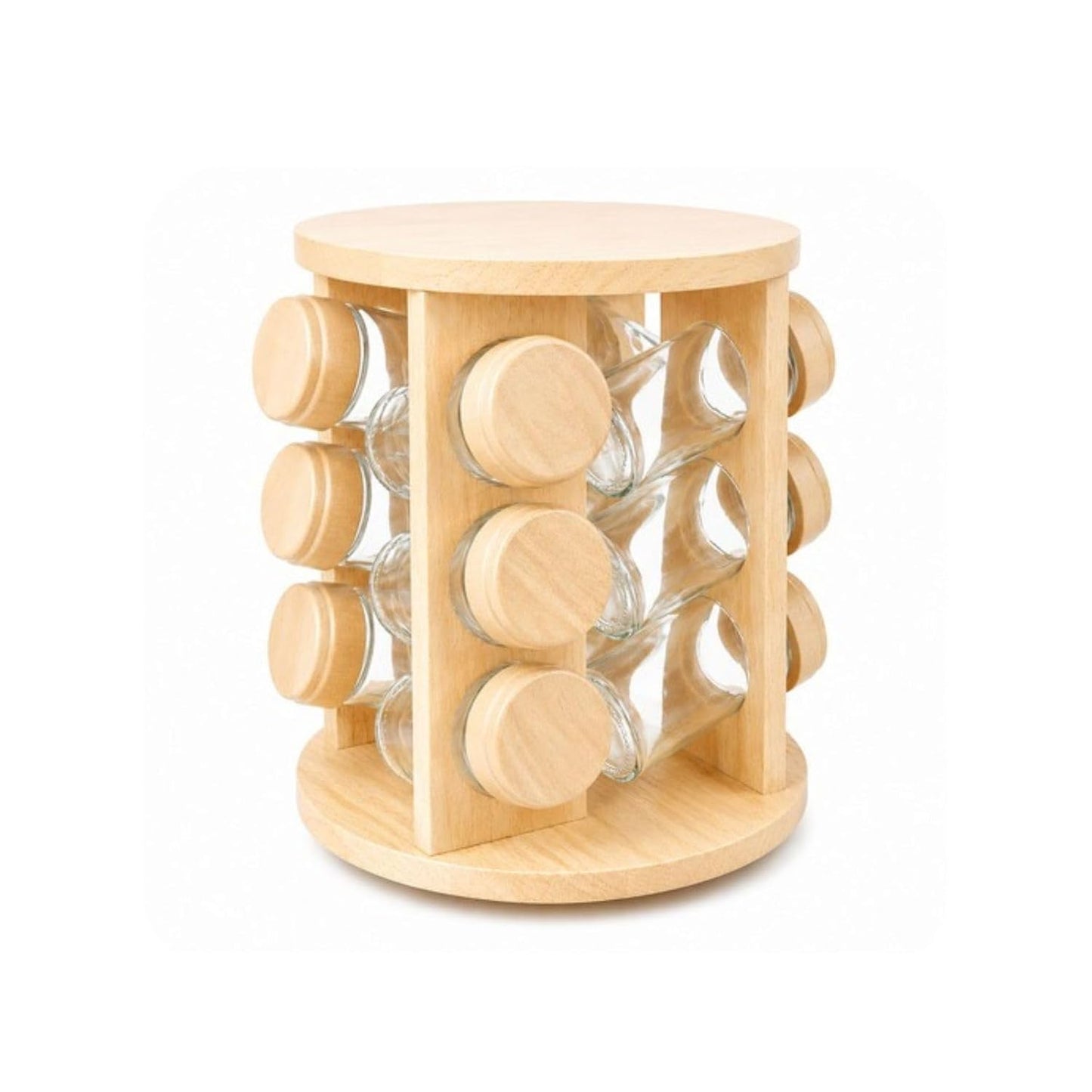 SPICE JAR WOODEN 16PCS SET