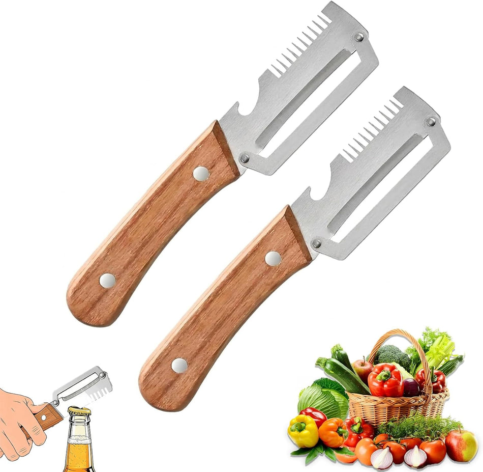 3-in-1 Stainless Steel Vegetable Peeler