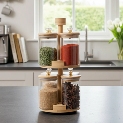 360° Rotating 2-Tier Spice Tower