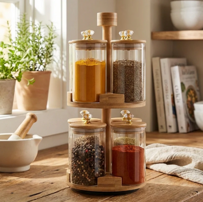 360° Rotating 2-Tier Spice Tower