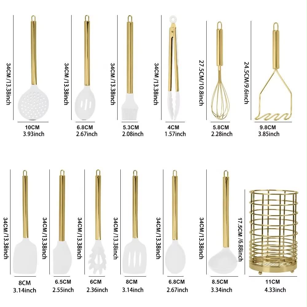 33Pcs Silicone Kitchen Utensil Set