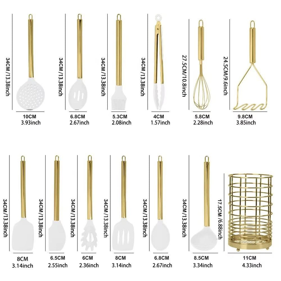 33Pcs Silicone Kitchen Utensil Set