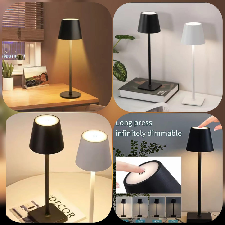 Luxury Metal Rechargeable Tap Lamp
