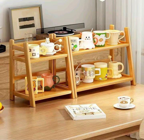 BAMBOO WOODEN KITCHEN SPICES RACK