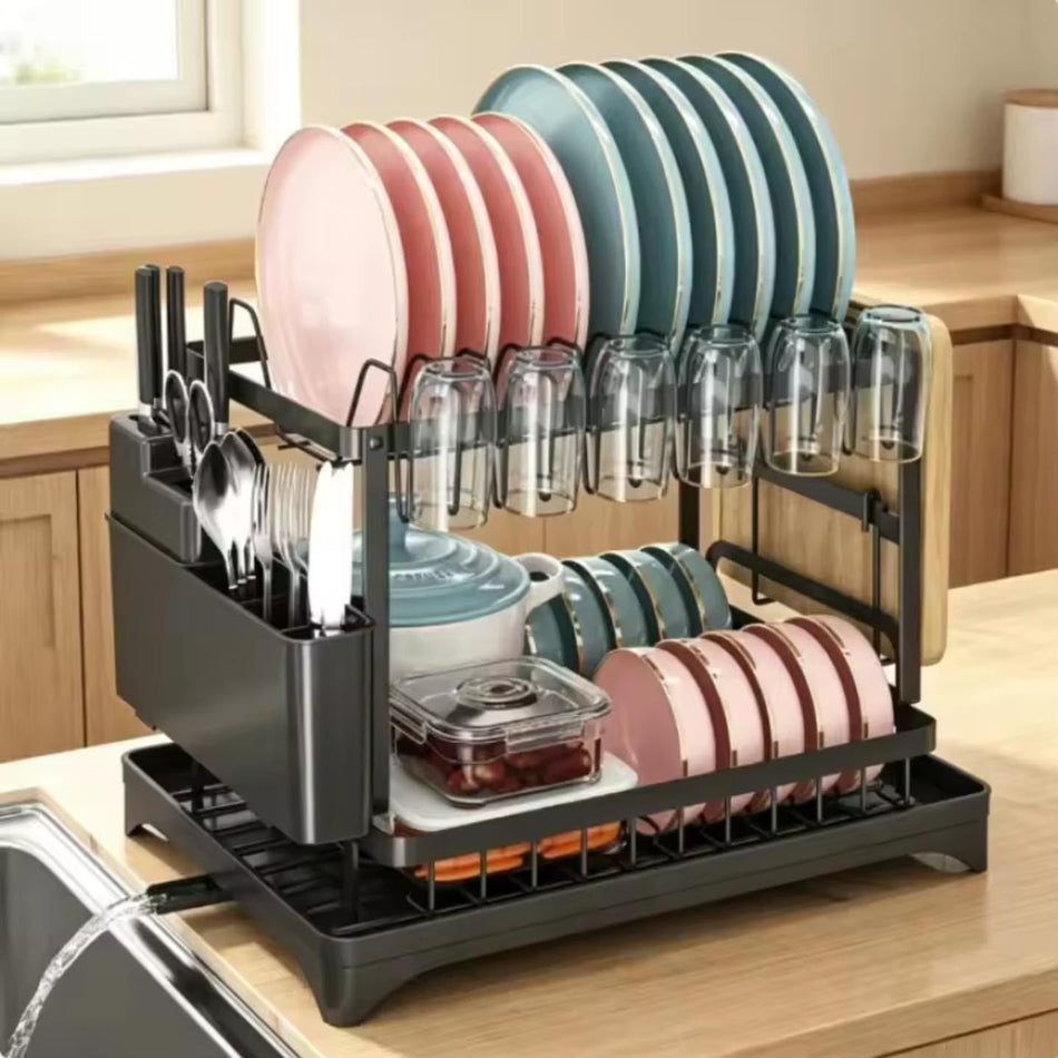 Multi Functional Dish Rack 2 Layer