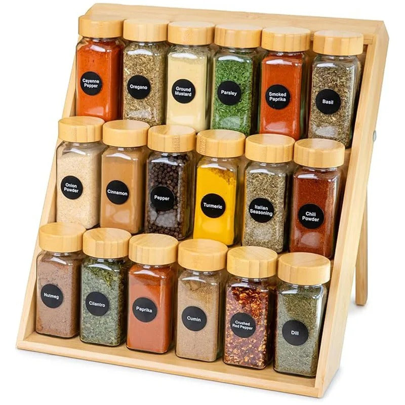 Wood Spice Rack Foldable