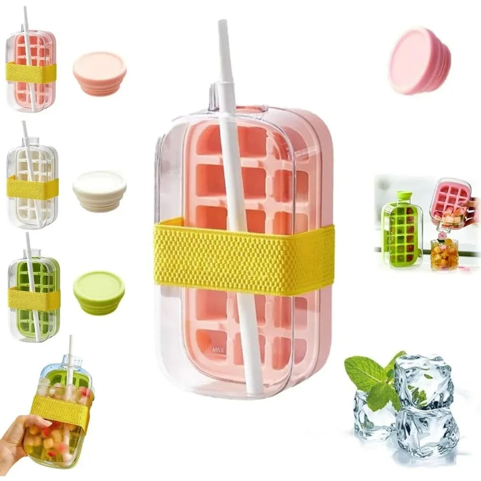 2-in-1 Ice Cube Maker Bottle