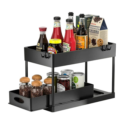 Matrix 2-Tier Sliding Under-Sink Organizer