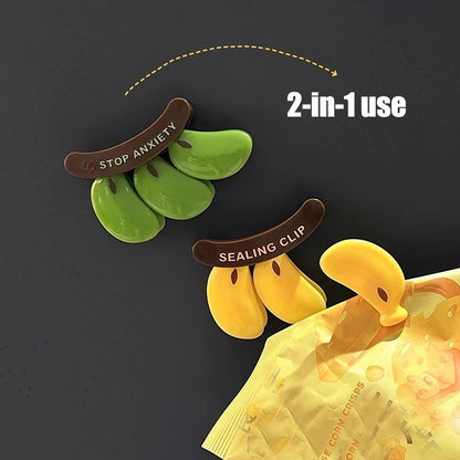 Banana Fridge Magnetic Sealing Clip