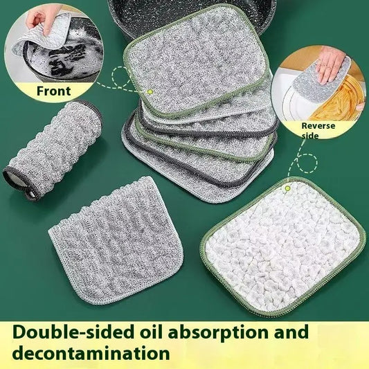 4Pcs Double-side Reusable Washcloth