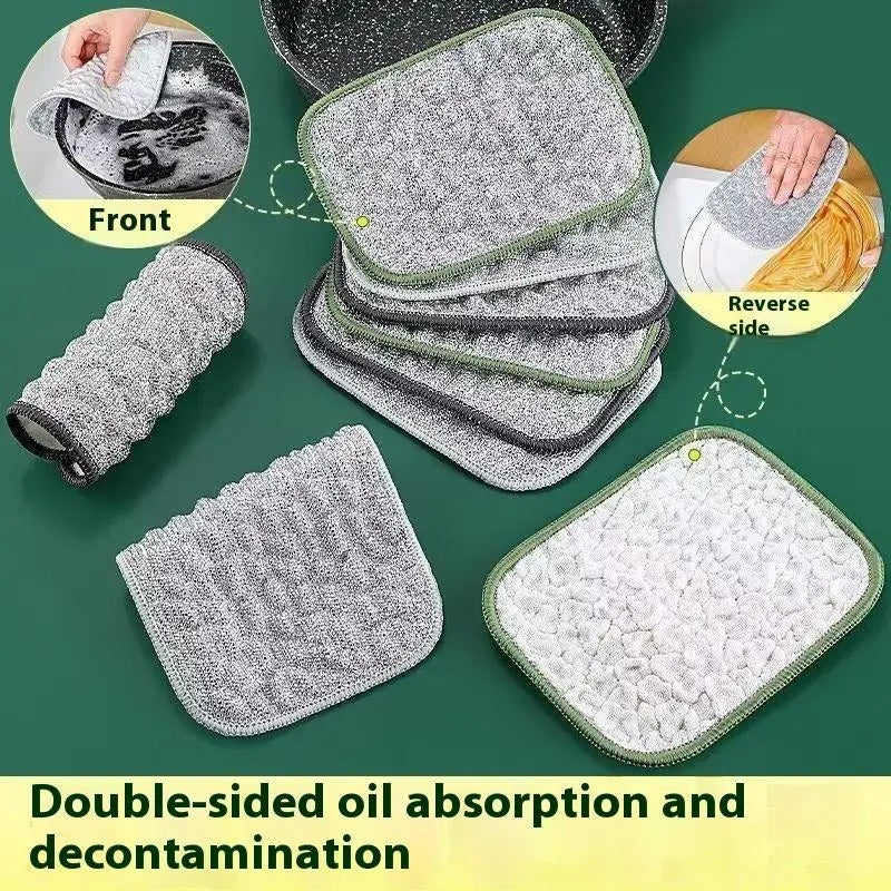 4Pcs Double-side Reusable Washcloth