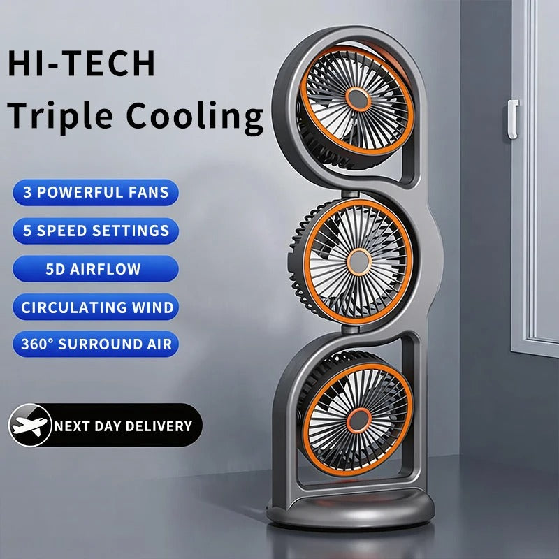 360 manual oscillating fan