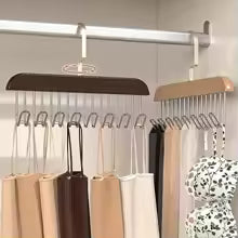 Wood Hanger 8 Hooks