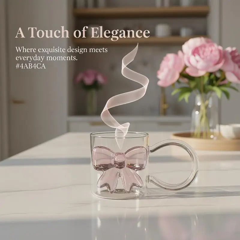 Bow style Decor Glass