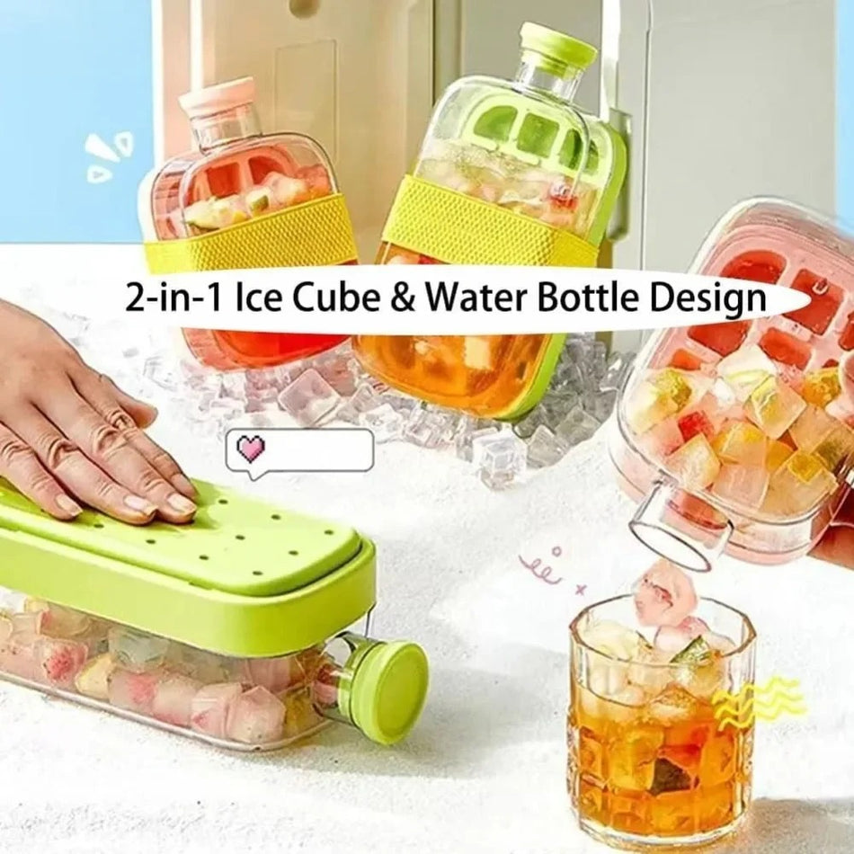 2-in-1 Ice Cube Maker Bottle