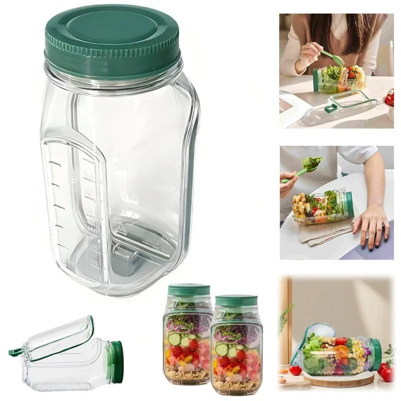 Plastic Salad Jar