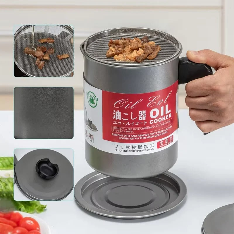 stainless steel oil storage pot