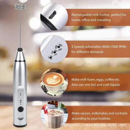 2in1 Rechargeable Coffee & Eggs Beater