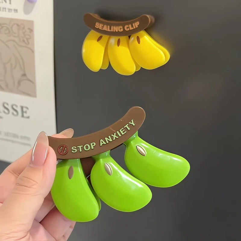 Banana Fridge Magnetic Sealing Clip