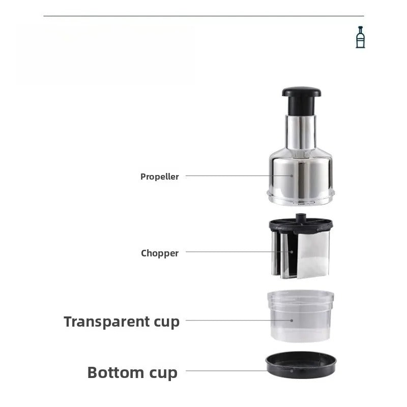 HAND PUSHING ONION CHOPPER