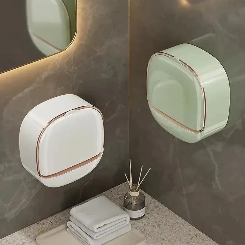 Wall mounted soap box