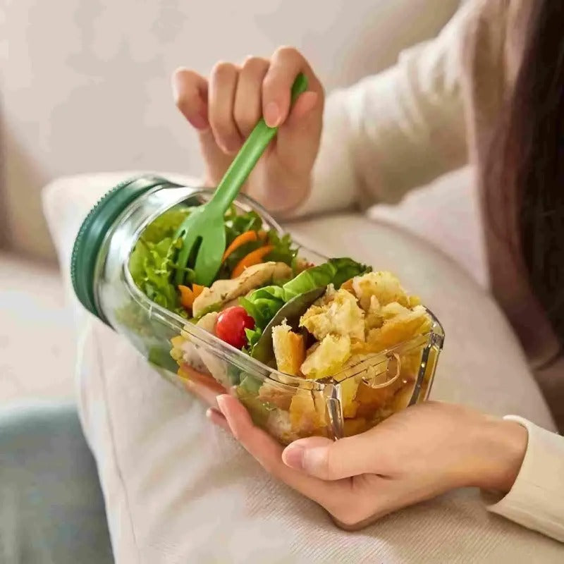 Plastic Salad Jar