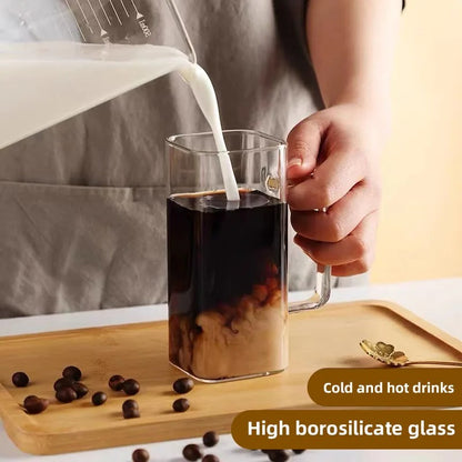 Square Glass Tumbler & Straw