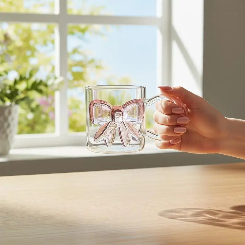 Bow style Decor Glass