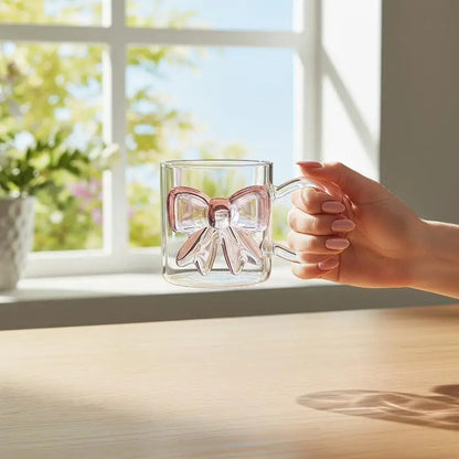Bow style Decor Glass
