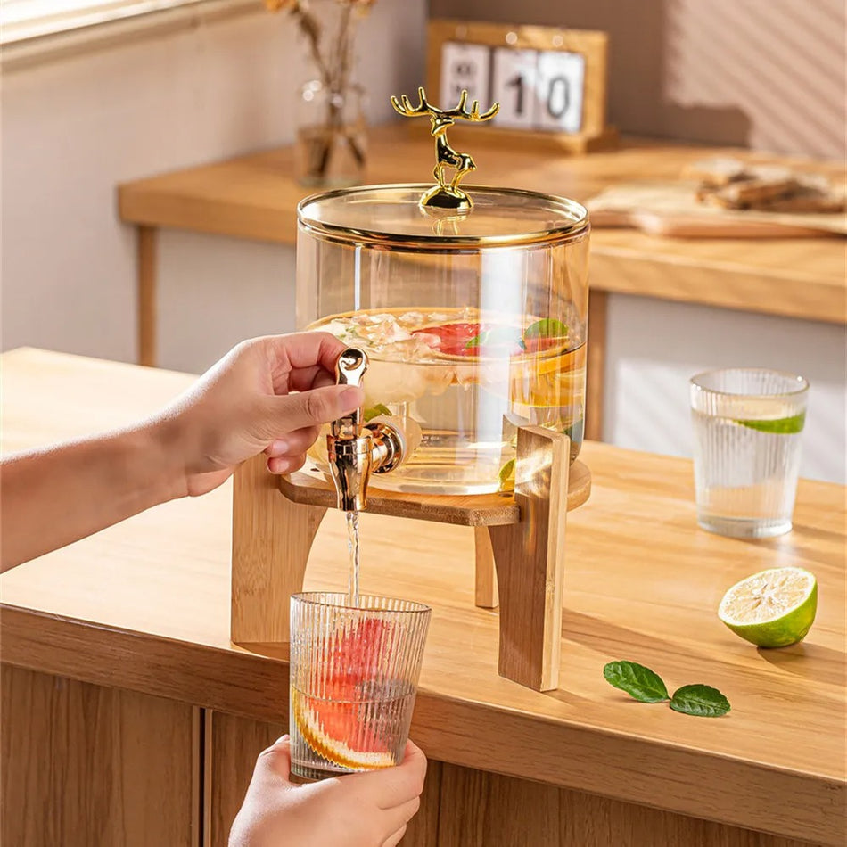 Glass Juice 2.6litre Golden Dispense