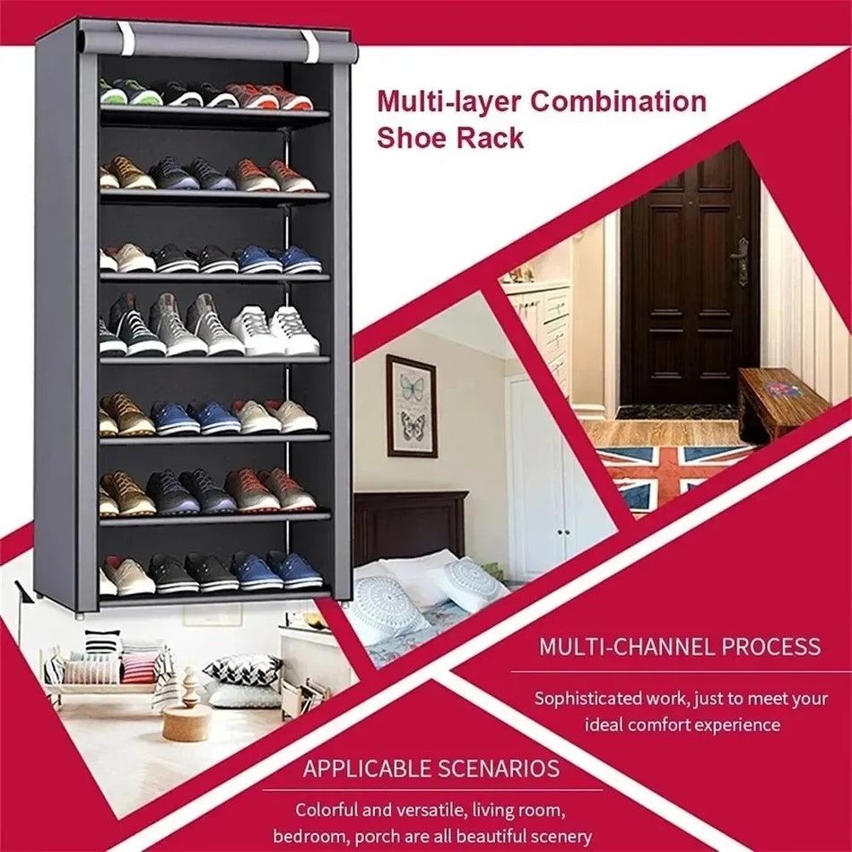 Non-Wooven Shoes Wardrobe Organizer