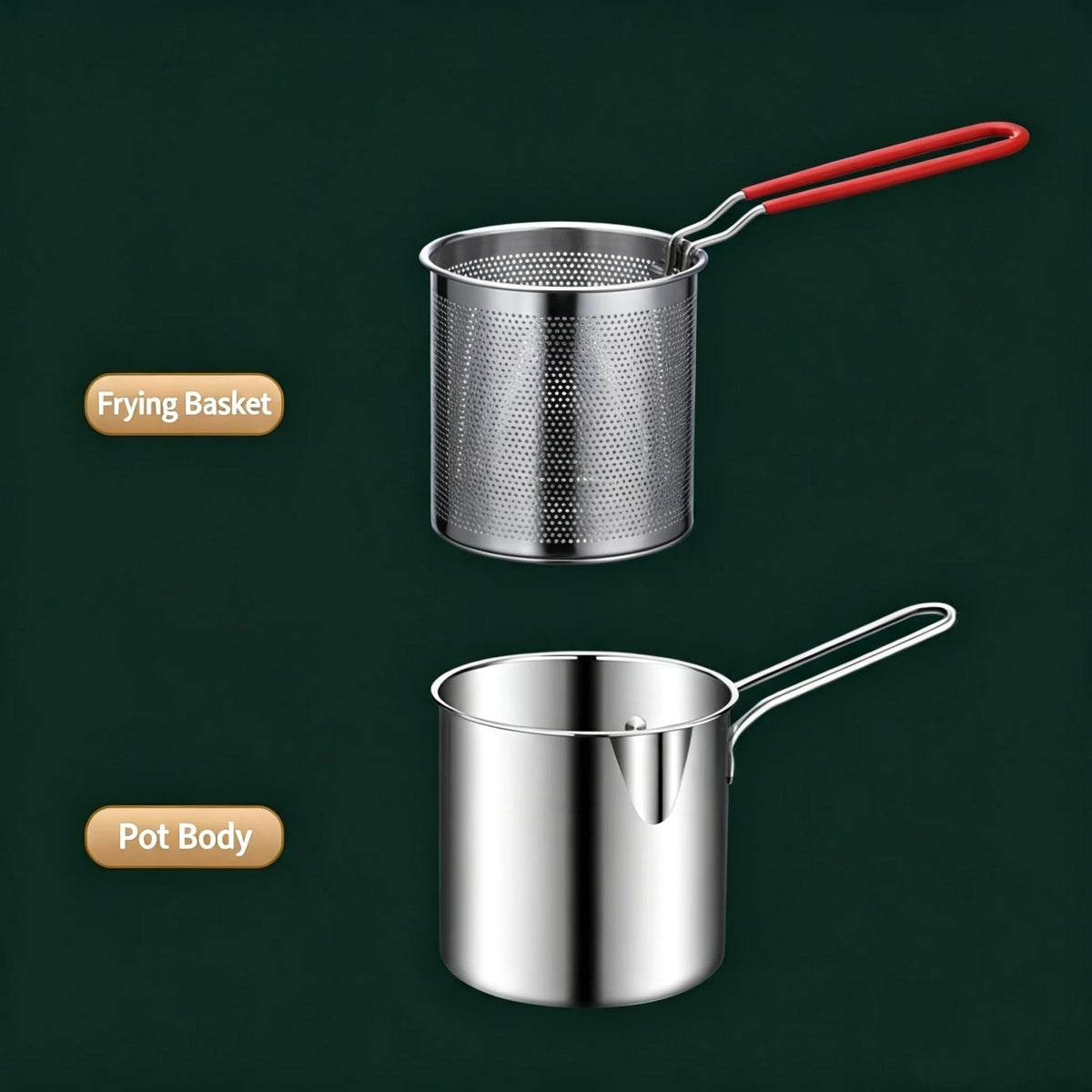 Stainless Steel Deep Frying Pot
