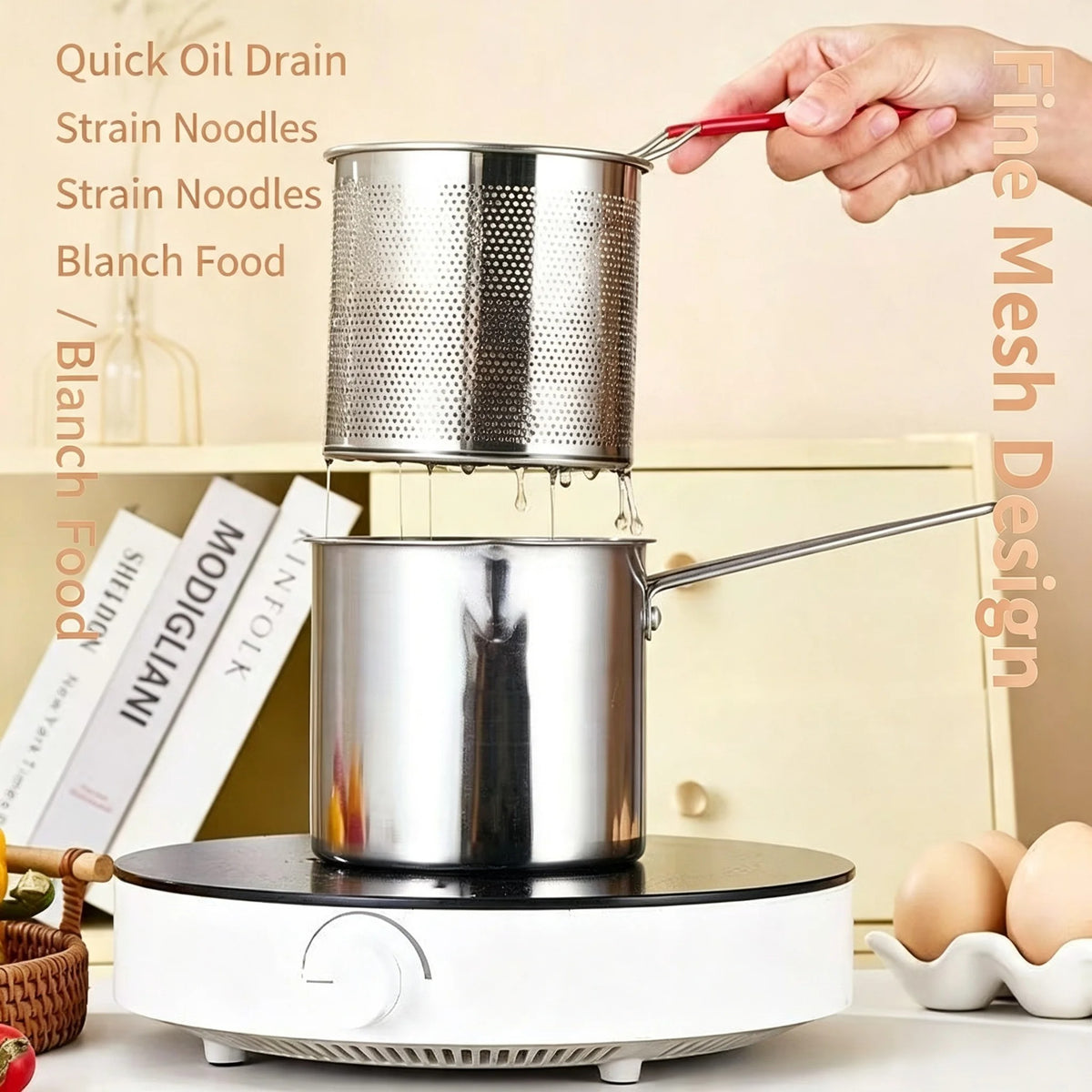 Stainless Steel Deep Frying Pot
