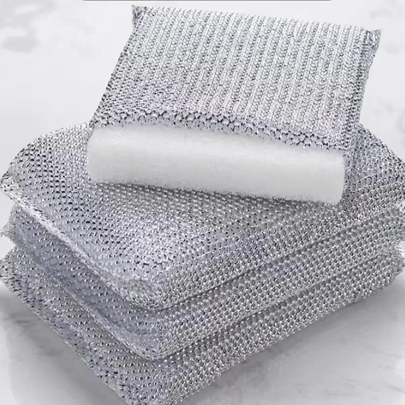 4Pcs Silver sponge